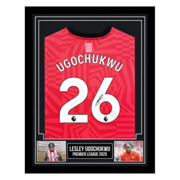 Signed Lesley Ugochukwu Framed Shirt - Premier League 2025