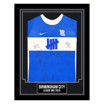 Birmingham City Signed Framed Shirt - League One 2025