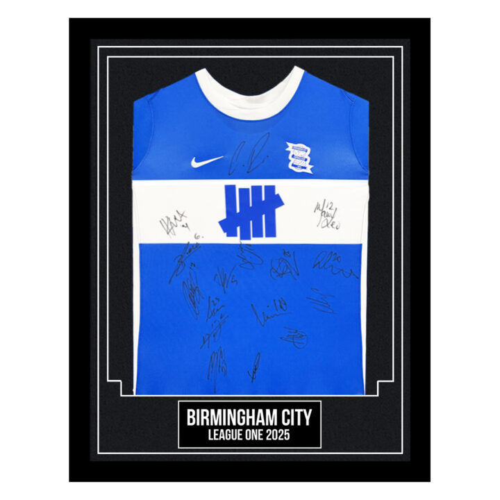 Birmingham City Signed Framed Shirt - League One 2025