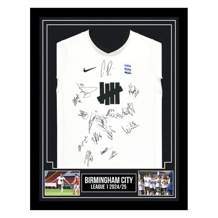 Signed Birmingham City Framed Away Shirt - League One 2024/25