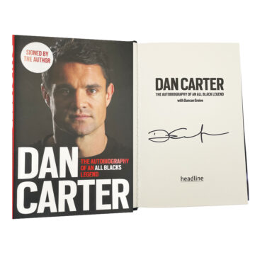 Signed Dan Carter Book - All Blacks Icon Autograph