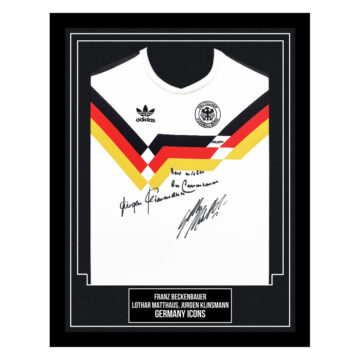 Beckenbauer, Matthaus & Klinsmann Signed Framed Shirt - Germany Icons
