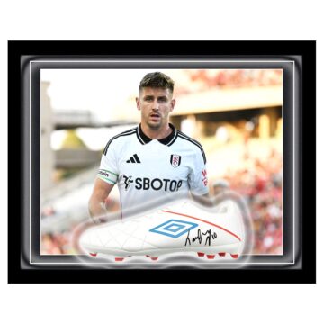 Signed Tom Cairney Boot Framed Dome - Fulham F.C. Captain