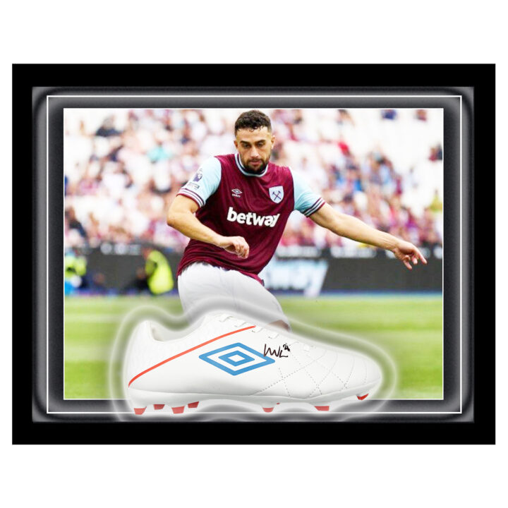 Signed Max Kilman Boot Framed Dome - West Ham United F.C. Icon