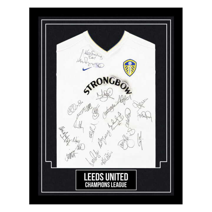 Leeds United Signed Framed Shirt - Champions League Squad Autograph