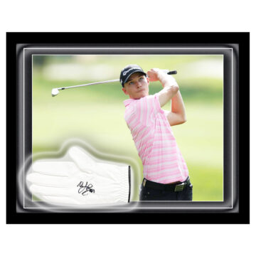 Signed Nicolai Hojgaard Glove Framed Dome - PGA Tour Golf Icon