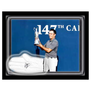 Signed Francesco Molinari Glove Framed Dome - The Open Champion 2018