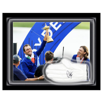 Signed Francesco Molinari Glove Framed Dome - Ryder Cup Winner 2018