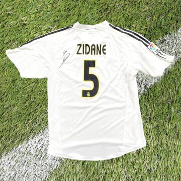 Signed Zinedine Zidane Shirt - Real Madrid Galactico