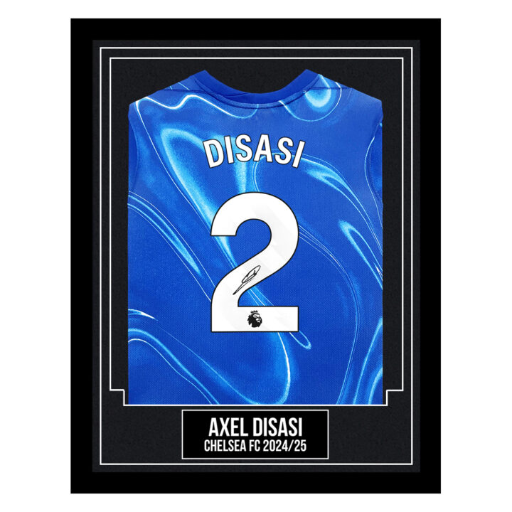 Axel Disasi Signed Framed Shirt - Chelsea FC 2024/25