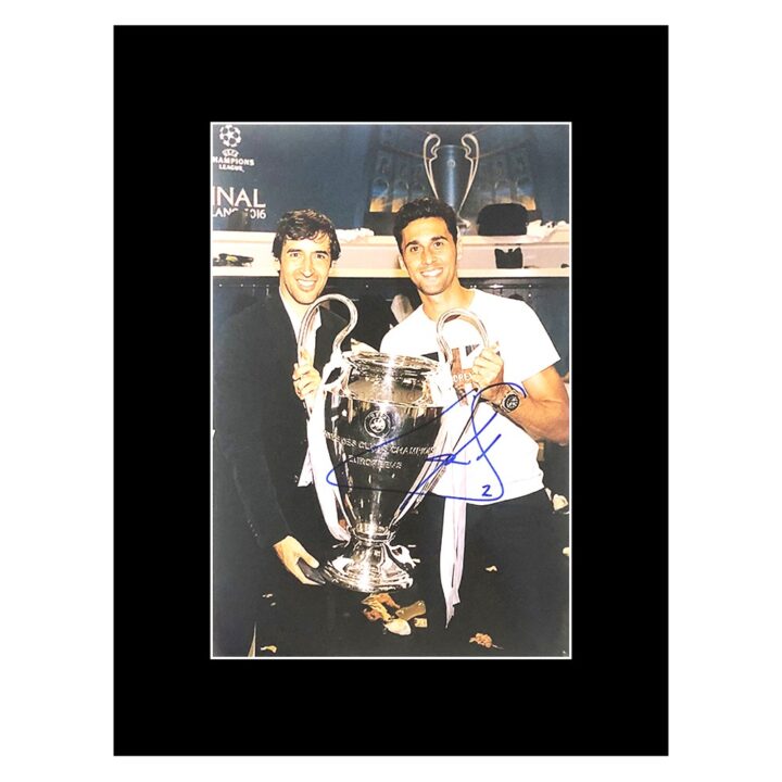 Raul Signed Photo Display 16x12 - Real Madrid Icon Autograph
