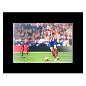 Signed Saul Photo Display 16x12 - Atletico Madrid Icon