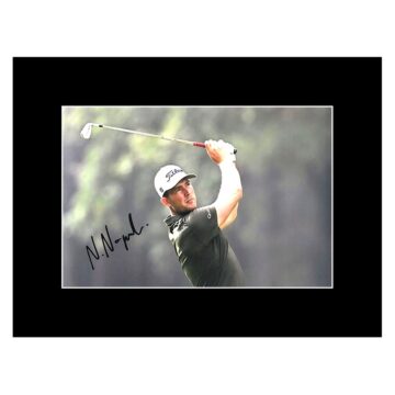 Signed Niklas Norgaard Photo Display 16x12 - Golf Icon
