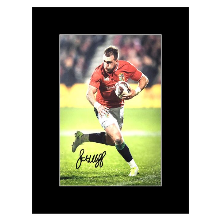 Stuart Hogg Signed Photo Display 16x12 - British & Irish Lions Icon