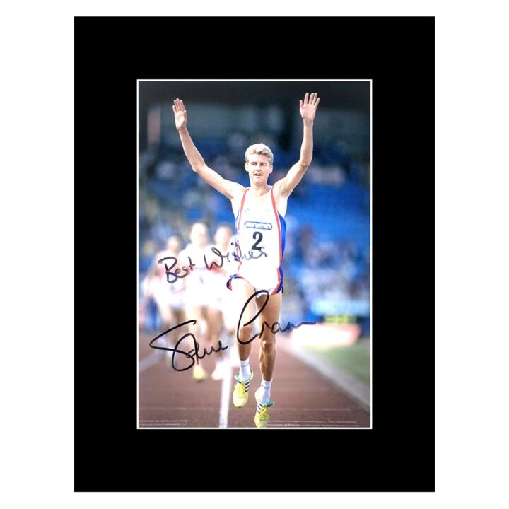 Signed Steve Cram Photo Display 12x10 - Olympic Icon