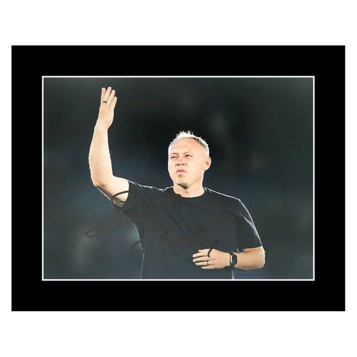 Steve Cooper Signed Photo Display 12x10 - Leicester City Icon