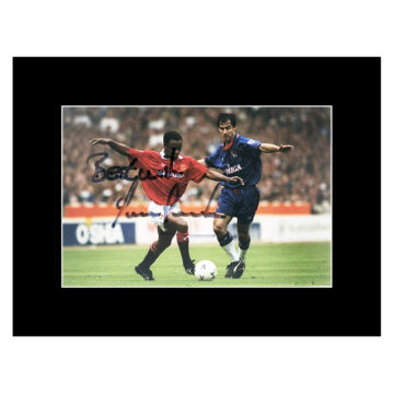 Signed Paul Parker Photo Display 12x10 - Manchester United FC Icon