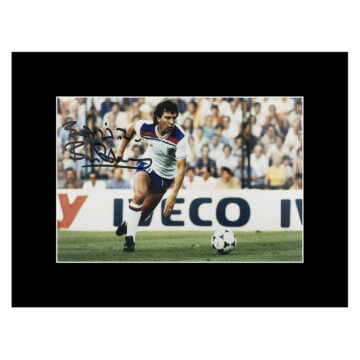 Bryan Robson Signed Photo Display 8x6 - Three Lions Icon