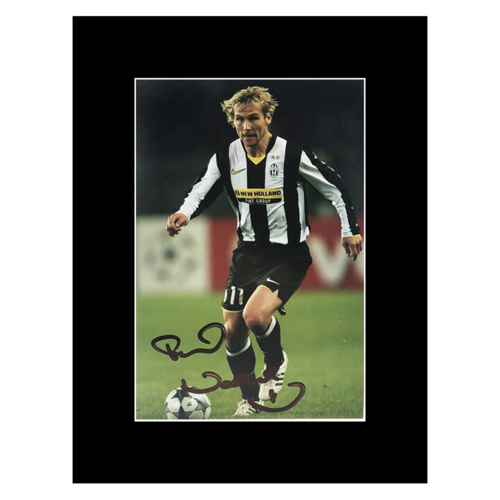 Signed Pavel Nedved Photo Display 8x6 - Juventus Icon