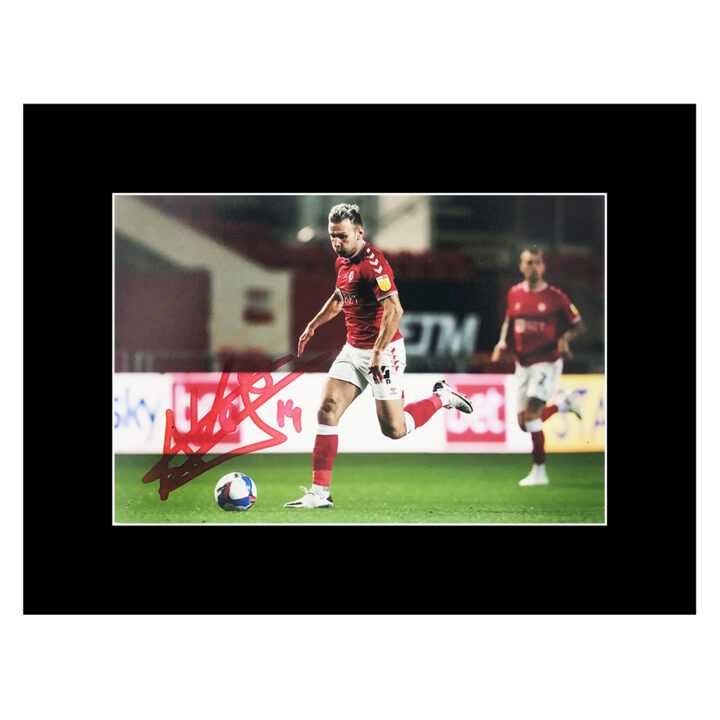 Signed Andreas Weimann Photo Display 8x6 - Bristol City Autograph