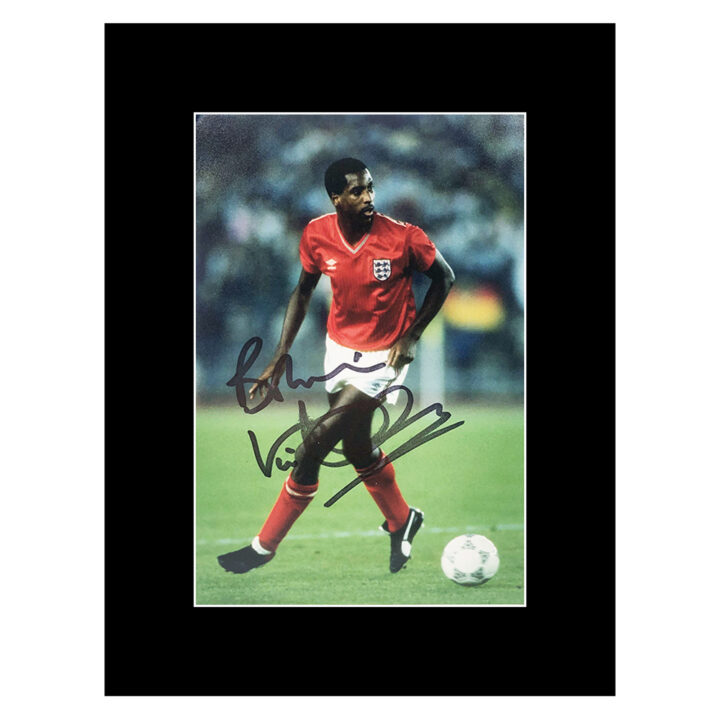 Viv Anderson Signed Photo Display 8x6 - England Icon