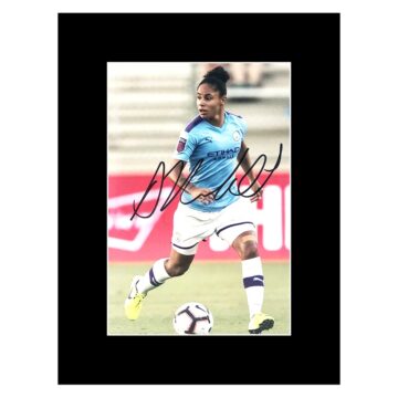 Signed Demi Stokes Photo Display 8x6 - Manchester City W.F.C. Icon