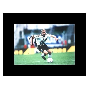 Rudi Voller Signed Photo Display 8x6 - Germany Icon