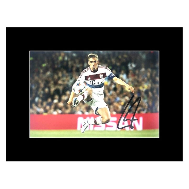 Autograph Philipp Lahm Photo Display 8x6 - FC Bayern Munich