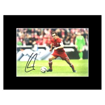 Philipp Lahm Signed Photo Display 8x6 - Bayern Munchen Captain