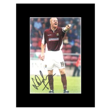 Signed Sean Dyche Photo Display 8x6 - Northampton Town Autograph
