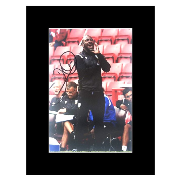 Signed Darren Moore Photo Display 8x6 - Sheffield Wednesday FC Icon
