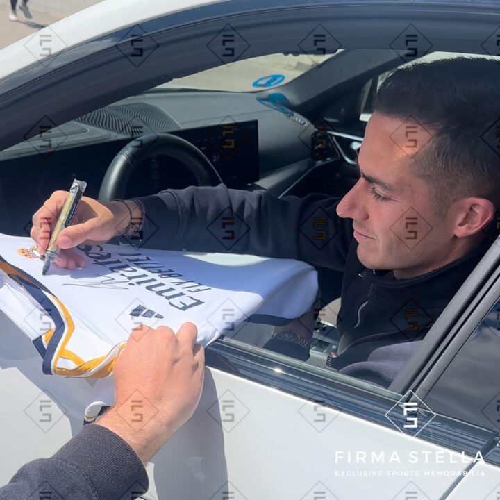 Signed Lucas Vazquez Framed Shirt - Champions League Winner 2024