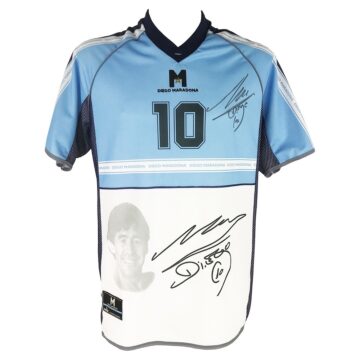 Signed Diego Maradona Shirt - Testimonial Match Autograph