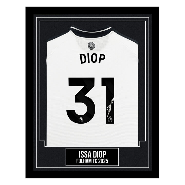 Issa Diop Signed Framed Shirt - Fulham FC 2025