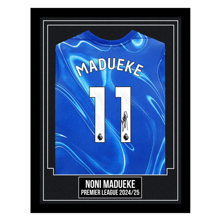 Noni Madueke Signed Framed Shirt - Premier League 2024/25