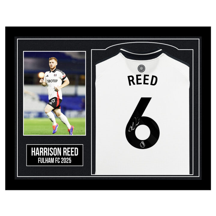 Framed Harrison Signed Reed Shirt - Fulham FC 2025