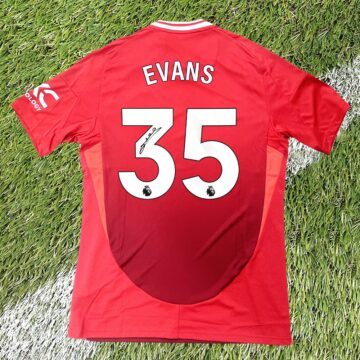 Signed Jonny Evans Shirt - Premier League 2024/25