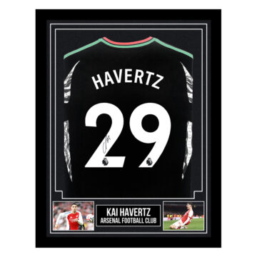 Signed Kai Havertz Framed Shirt - Arsenal Football Club
