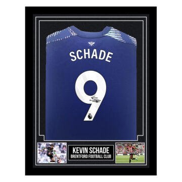 Signed Kevin Schade Framed Shirt - Brentford Football Club