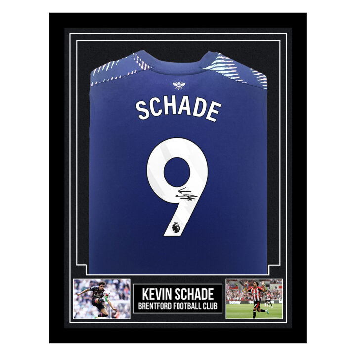 Signed Kevin Schade Framed Shirt - Brentford Football Club