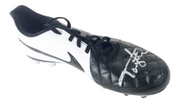 Signed Teddy Sheringham Boot - Treble Winner 1999