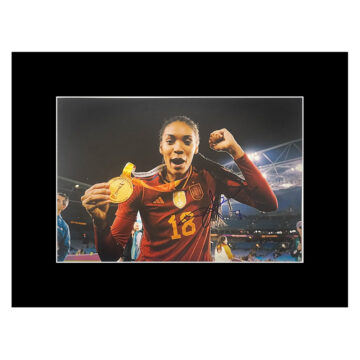 Signed Salma Paralluelo Photo Display 16x12 - Spain World Cup Winner 2023