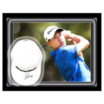 Signed Collin Morikawa Hat Framed Dome - PGA Tour Golf Icon
