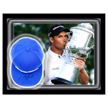 Signed Padraig Harrington Hat Framed Dome - The Open Champion 2008