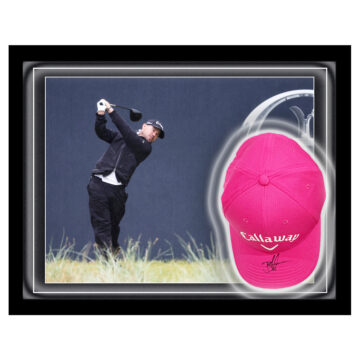 Signed Brian Harman Hat Framed Dome - PGA Tour Golf Icon