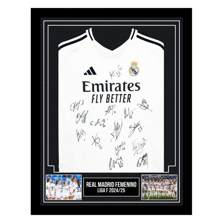 Signed Real Madrid Femenino Framed Shirt - Liga F 2024/25