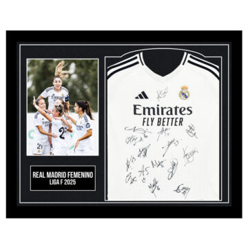 Framed Real Madrid Femenino Signed Shirt - Liga F 2025