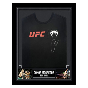 Signed Conor McGregor Framed Shirt - UFC Icon Autograph