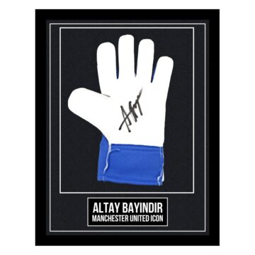 Signed Altay Bayindir Framed Glove - Manchester United Icon