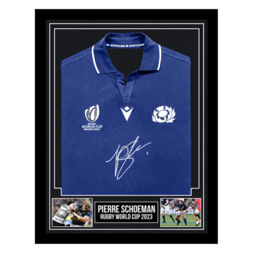 Signed Pierre Schoeman Framed Shirt - Rugby World Cup 2023